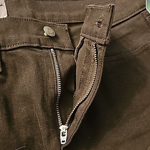 GAP Classic Straight Mid-Rise Denim, Black, Size 6 Tall, NWT - Picture 10 of 13